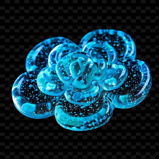 PSD brooch with a decorative design made with translucent resin png unique neon fashion clothing