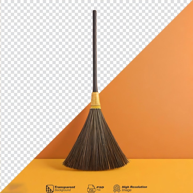 Broom isolated on transparent background