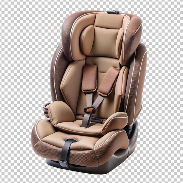 brown adjustable child car seat transparent background