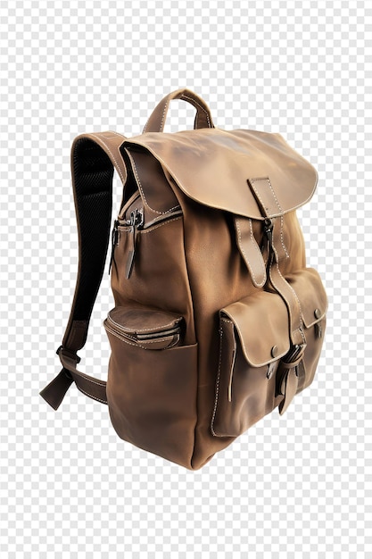 PSD brown backpack for the office