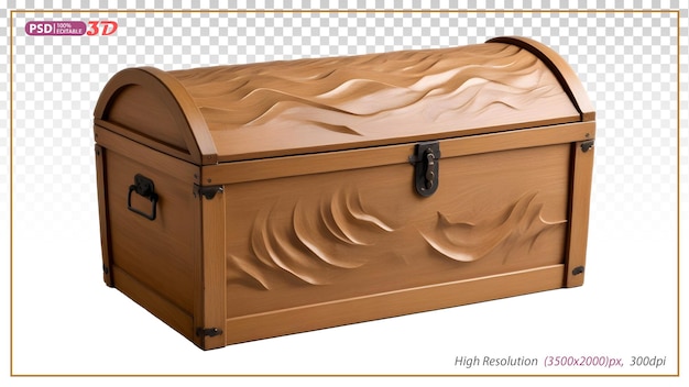 a brown chest of drawers with a pattern of a birds nest on the top