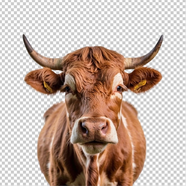 Brown cow standing in pasture