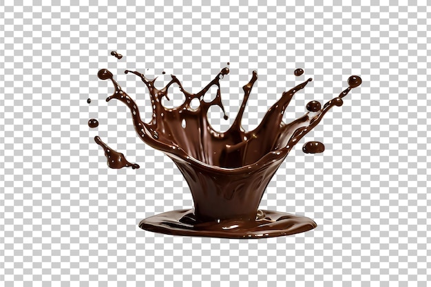 Brown paint splashes liquid realistic set