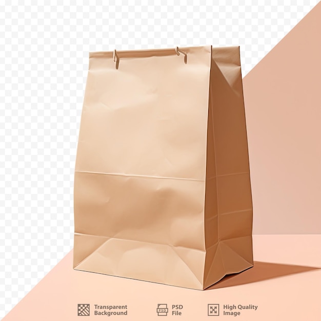 a brown paper bag with the words " shopping " on it.