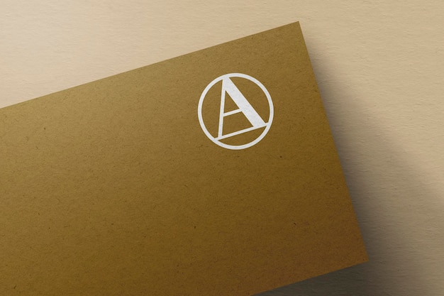 Brown Paper Logo Mockup