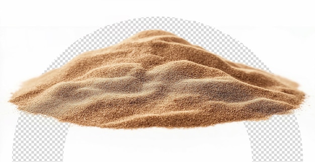 a brown sand sculpture is laying on a white background