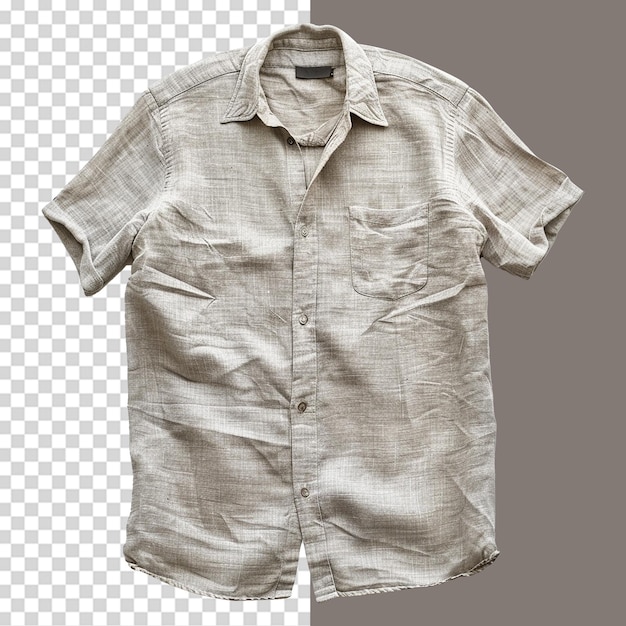 Brown shirt png isolated on transparent background