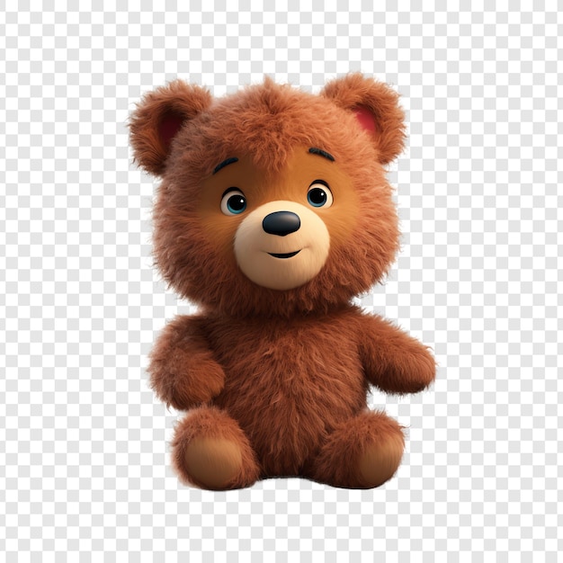 a brown teddy bear with a black nose and a brown nose