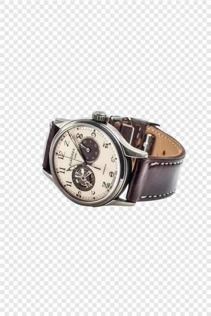 PSD a brown and white watch with the number 3 on it