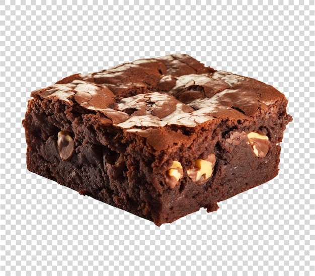 Brownie in transparent background