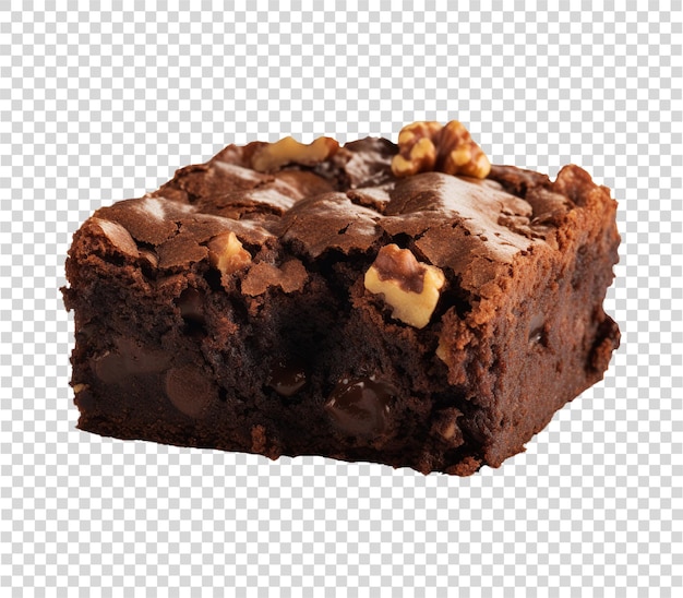 Brownie in transparent background