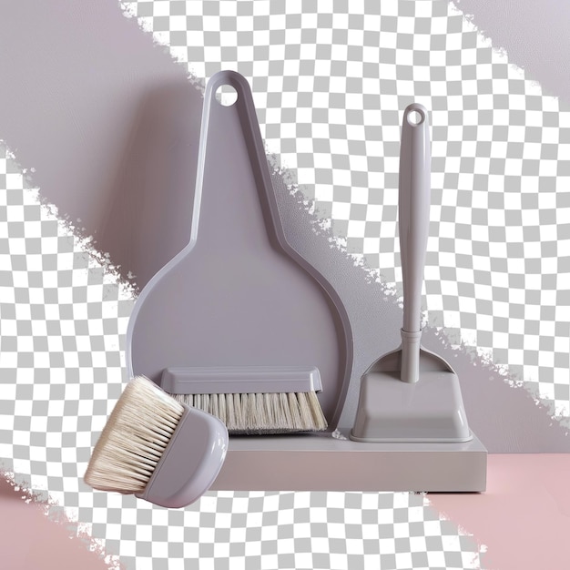 PSD a brush and a brush are in a bathroom with a pink and white background