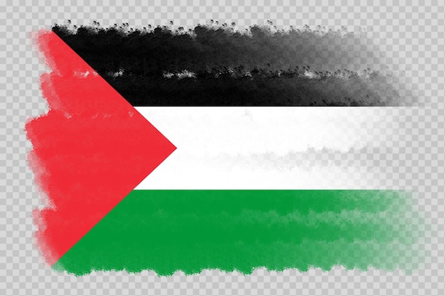 brush flag palestine transparent background palestine brush watercolour flag design template