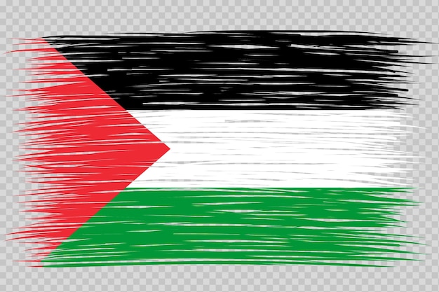 brush flag palestine transparent background palestine brush watercolour flag design template