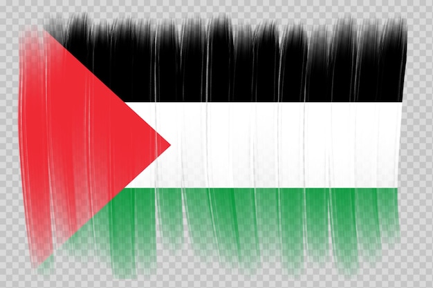 brush flag palestine transparent background palestine brush watercolour flag design template