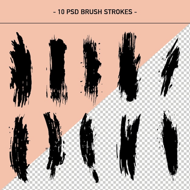 Brush strokes photoshop brushes brush mark brush lines brush elements