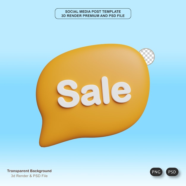 bubble Sale 3d illustrations