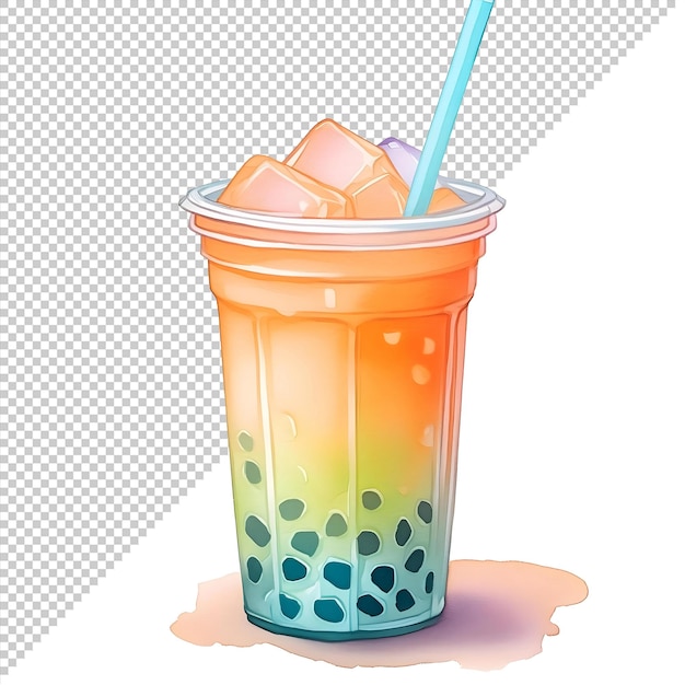 PSD bubble tea clipart