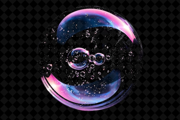 PSD a bubble with water drops and the word quot e quot on it