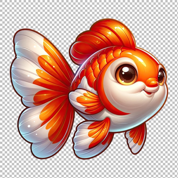 Bubbly Goldfish Clipart