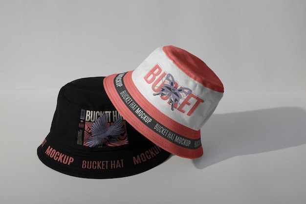 Bucket hat mock-up design