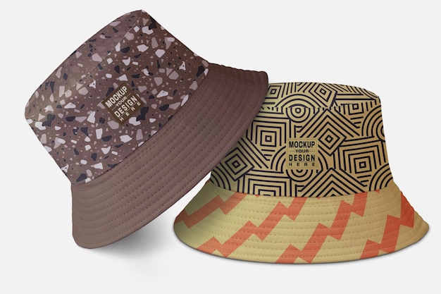 Bucket hats mockup