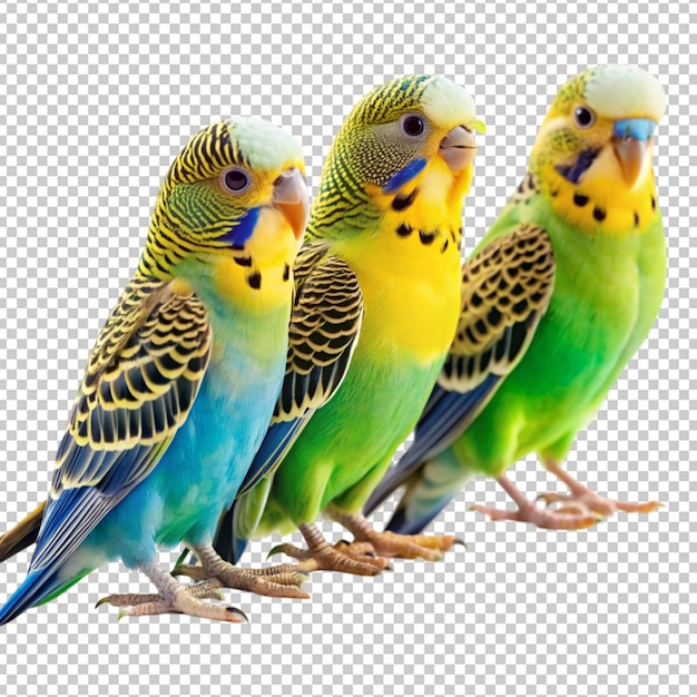 PSD budgerigar birds