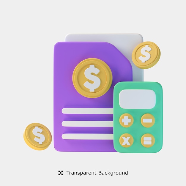 Budget 3d Icon Illustration