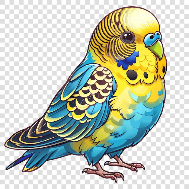 budgie transparent background watercolor cliparton transparent background