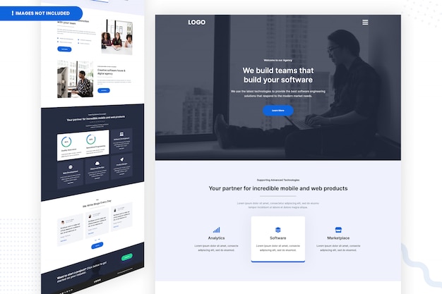 Build Your Software Website Page Template