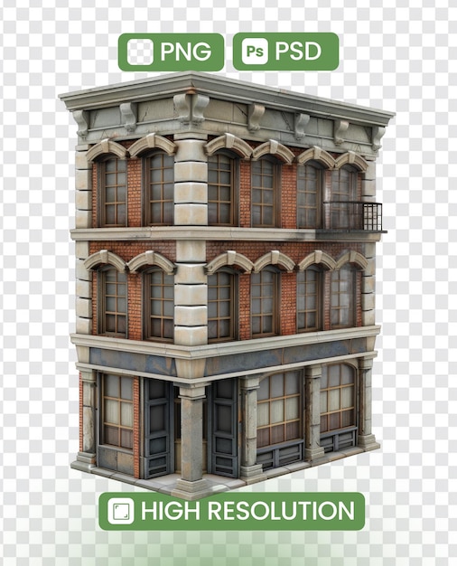 building png isolated on transparent background