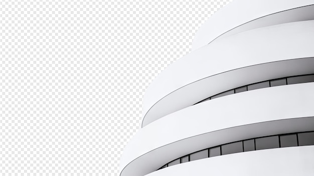 PSD a building with a curved top and a white background