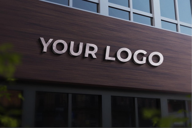 A building with a sign that says your logo on it