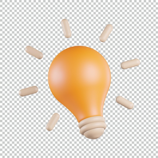 Bulb Light 3D Icon