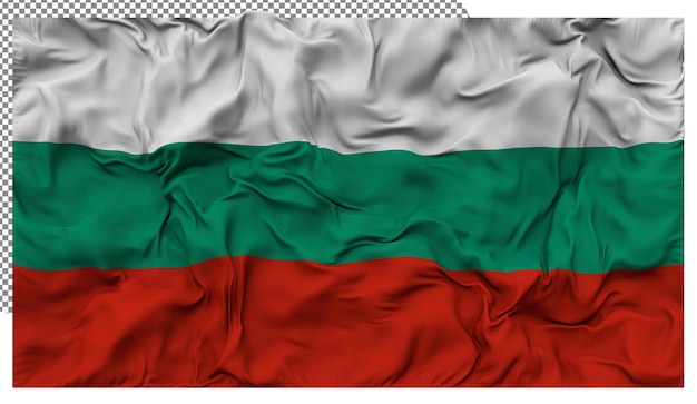 Bulgaria Flag Waving Cloth Bump Texture Background 3D Rendering