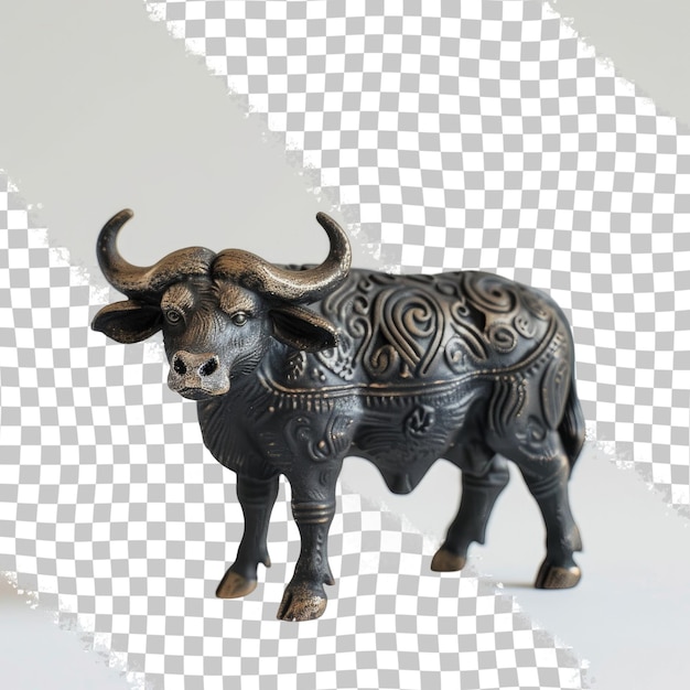 PSD a bull with a skull on its head is shown