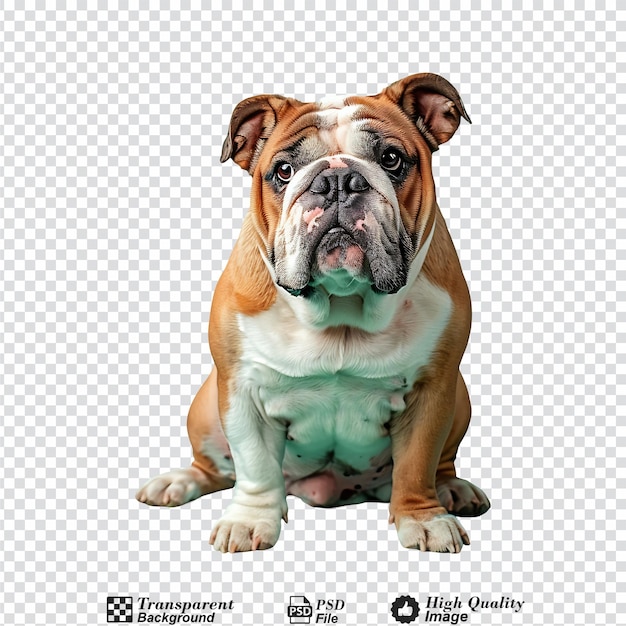 Bulldog isolated on transparent background