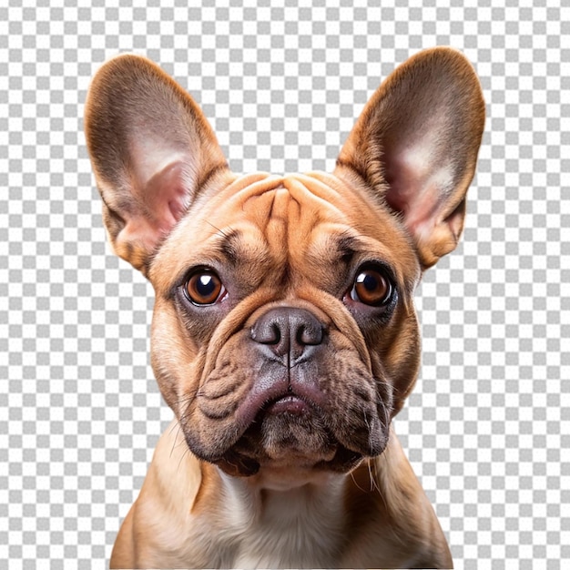 PSD bulldog isolated on transparent background