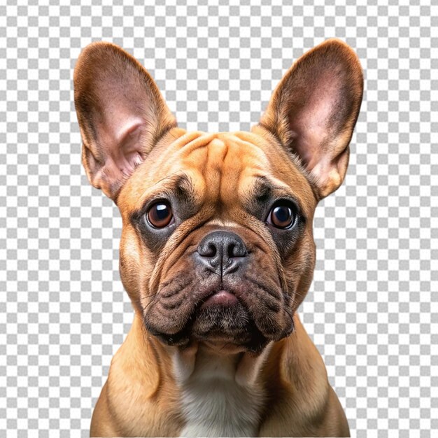 PSD bulldog isolated on transparent background