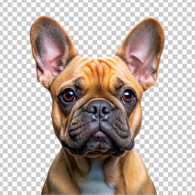 PSD bulldog isolated on transparent background