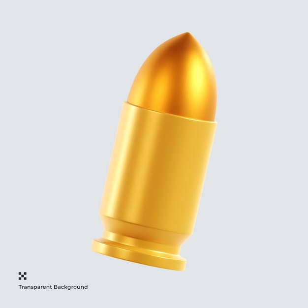 bullet 3d illustration