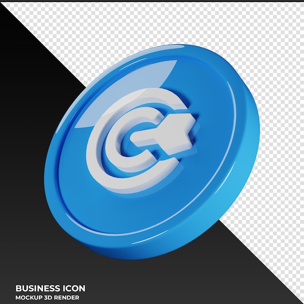 Bullseye Arrow Business Icon 3D Render Illustration