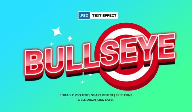 Bullseye text effect