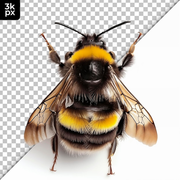 Bumblebee Isolated on Transparent Background