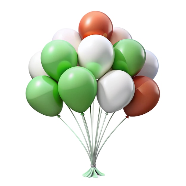 a bunch of balloons with a green one that says  happy birthday