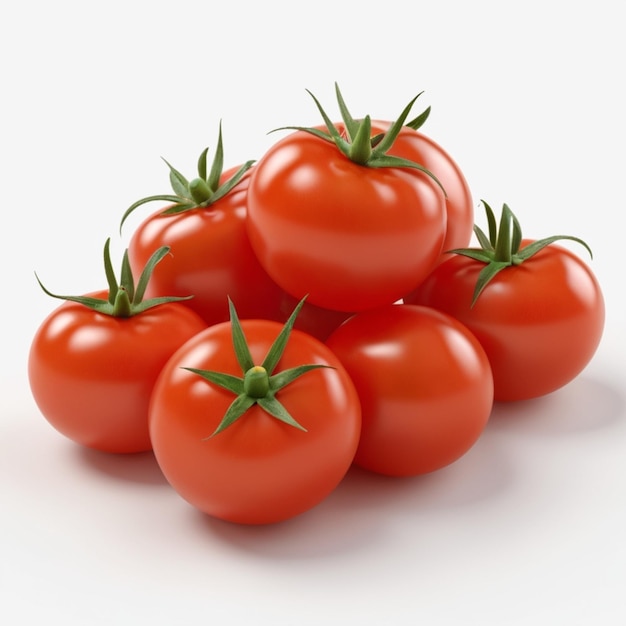 a bunch of cherry tomatoes are on a white surface