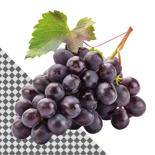 PSD a bunch of grapes isolated on a transparent background