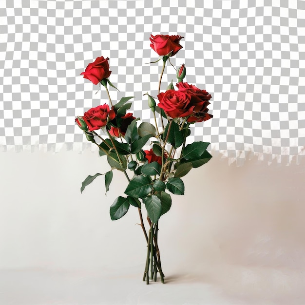 a bunch of red roses in a vase with the words  the one  on the bottom