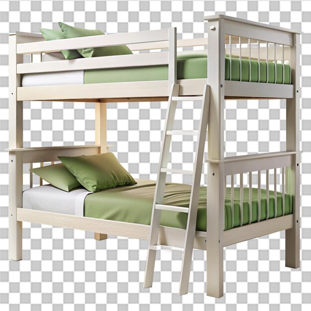 PSD bunk bed isolated on transparent background