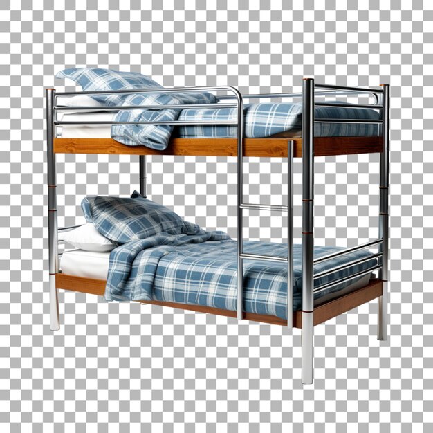 PSD bunk bed on transparent background